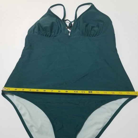 NWT Cupshe Fit and Comfort Swimwear One Piece Swim Green Size L - Picture 2 of 11